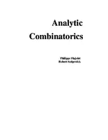 Analytical Combinatorics